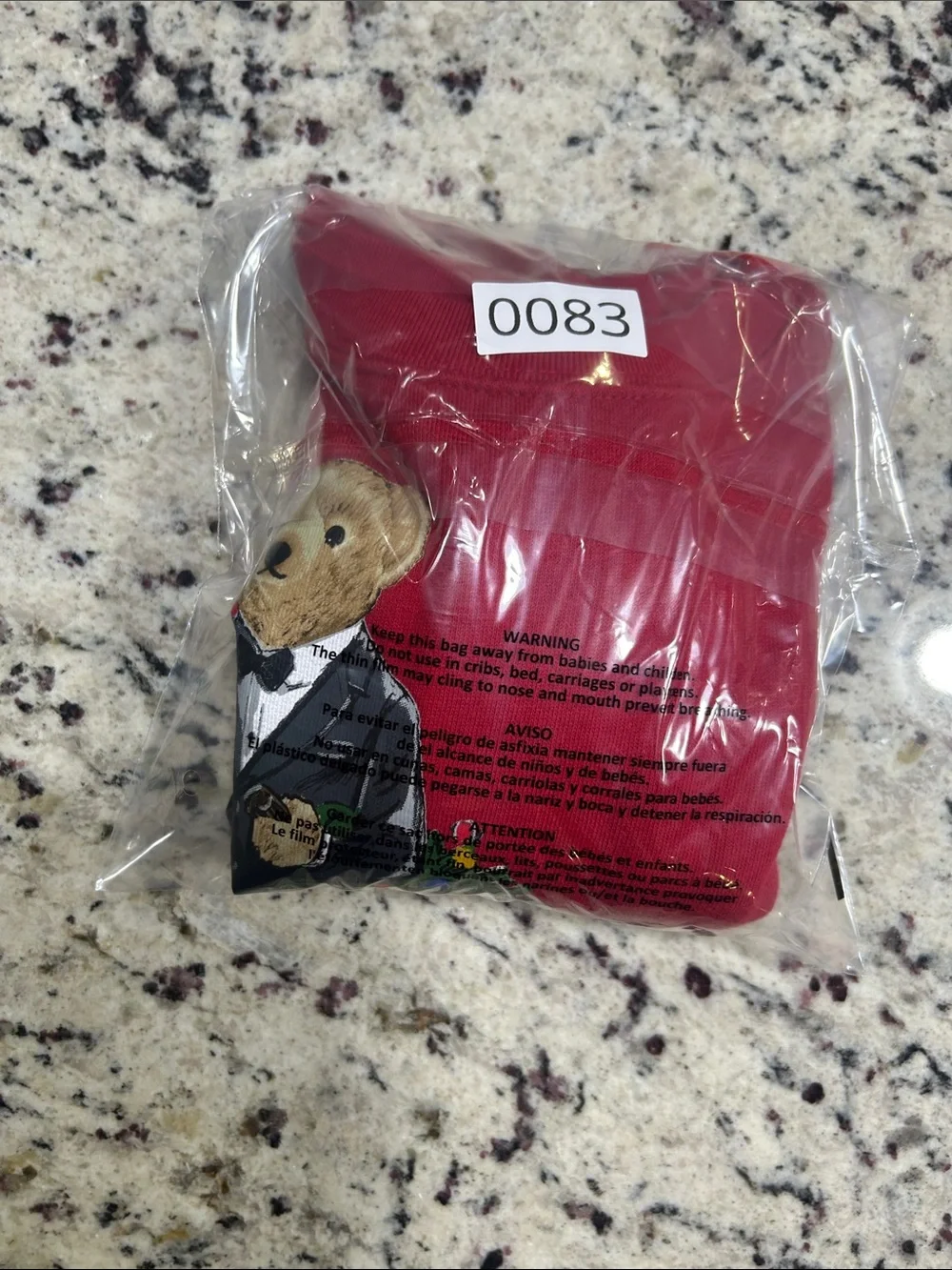 Ralph Lauren Red Polo Bear Holiday Sweatshirt - Kids